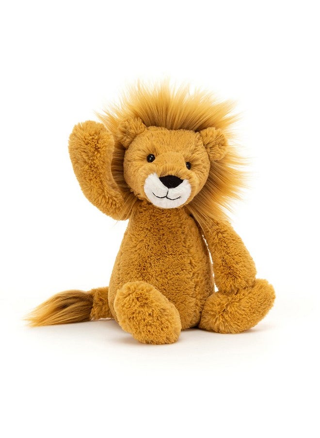 Jellycat Bashful Lion Stuffed Animal, Medium 12 inches | Big Cat Plush Toy | Classic Children's Gift