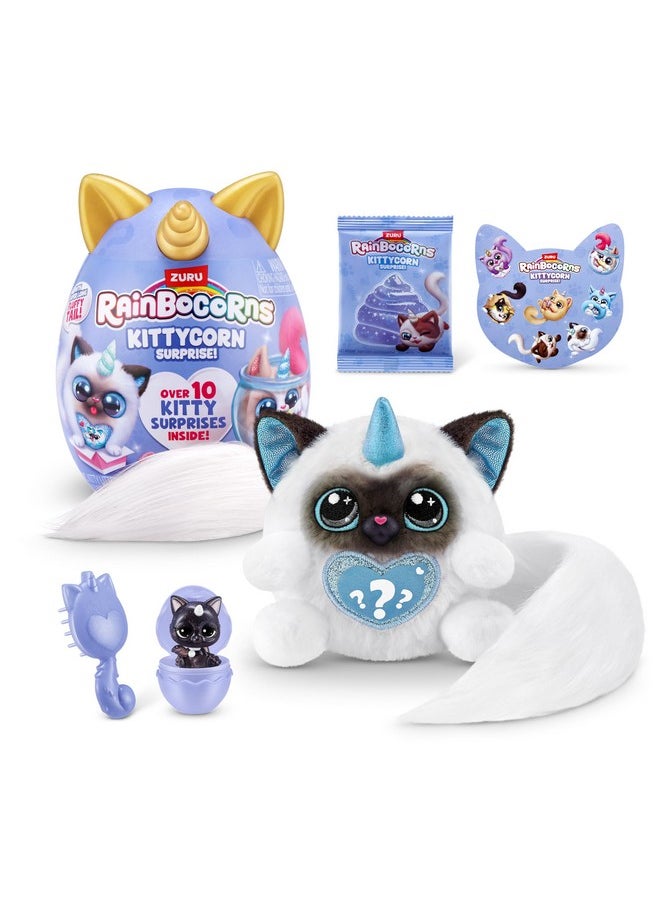 Kittycorn Surprise Series 3 (Ragdoll) by ZURU, Plush Toy, Collectible Plush Stuffed Animal, Slime, Surprise Eggs for Girls
