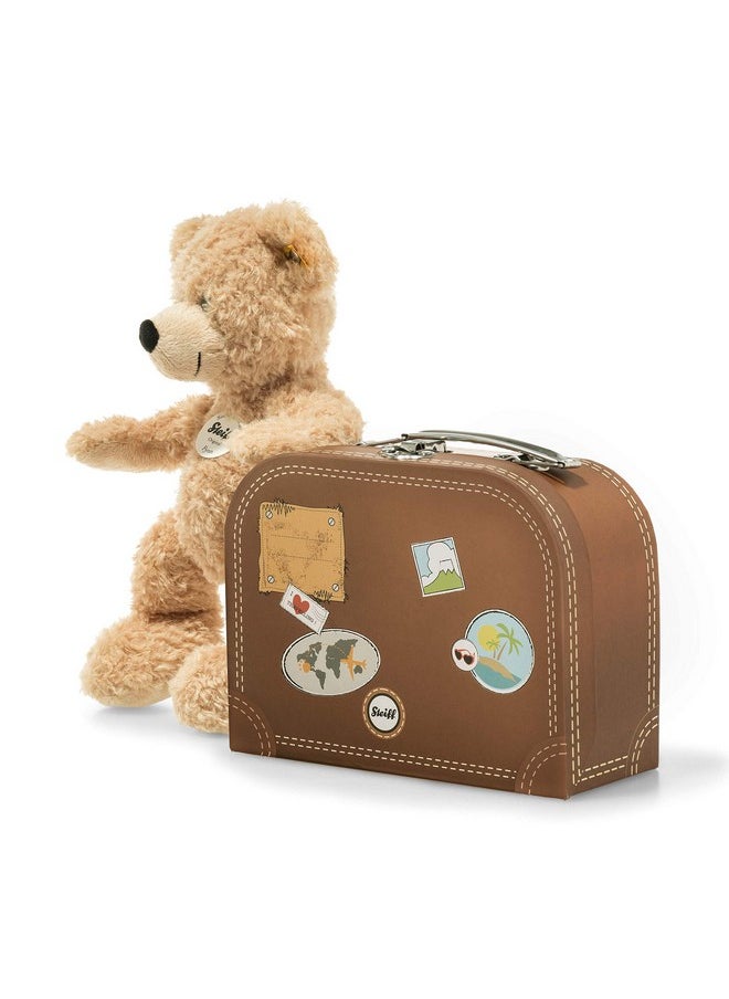 Steiff Fynn In Suitcase Tan, 11 inches