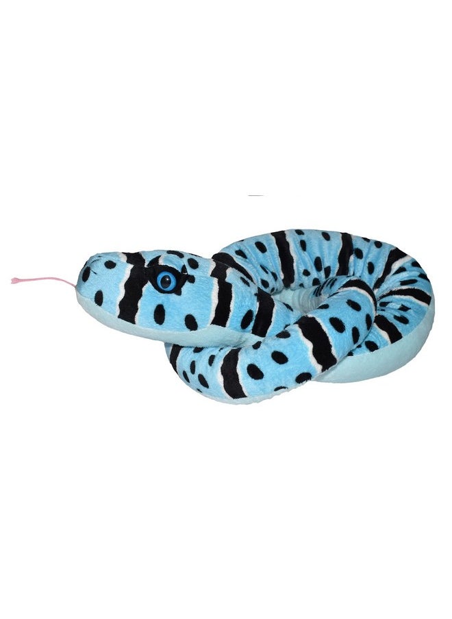 Wild Republic Snake Plush, Stuffed Animal, Plush Toy, Gifts for Kids, Blue Rock Rattlesnake, 54 inches