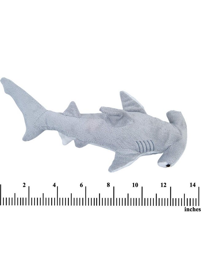 Bedwina Stuffed Animal Sharks - Pack of 2 Large, 14 inch Mako & 13 inch Hammerhead Plush Shark Toys, Stuff Animals Toy, for Baby Toddlers & Kids