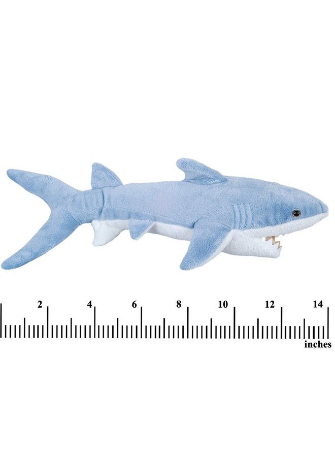 Bedwina Stuffed Animal Sharks - Pack of 2 Large, 14 inch Mako & 13 inch Hammerhead Plush Shark Toys, Stuff Animals Toy, for Baby Toddlers & Kids
