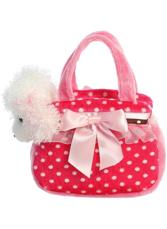 Aurora® Fashionable Fancy Pals™ Fancy Pink Polka Dot™ Stuffed Animal - On-The-go Companions - Stylish Accessories - 8 Inches
