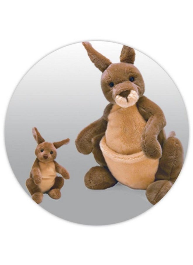 GUND Jirra Kangaroo with Removable Joey Plush, Stuffed Animal for Ages 1 and Up, Brown, 10”
