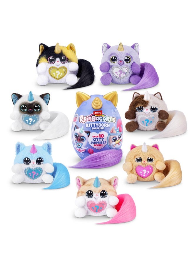 Kittycorn Surprise Series 3 (Maine) by ZURU, Plush Toy, Collectible Plush Stuffed Animal, Slime, Surprise Eggs for Girls