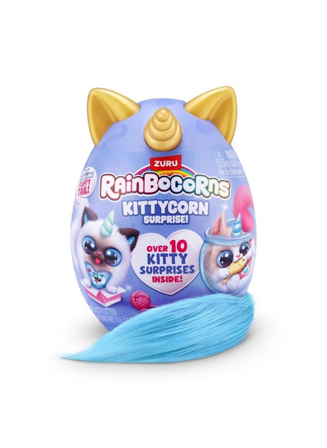 Kittycorn Surprise Series 3 (Maine) by ZURU, Plush Toy, Collectible Plush Stuffed Animal, Slime, Surprise Eggs for Girls
