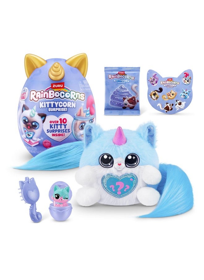 Kittycorn Surprise Series 3 (Maine) by ZURU, Plush Toy, Collectible Plush Stuffed Animal, Slime, Surprise Eggs for Girls