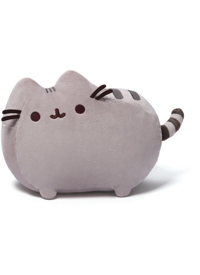 GUND Pusheen The Cat Classic Pose Plush, Kawaii Plush Cat Stuffed Animal for Ages 8 and Up, Gray, 12”