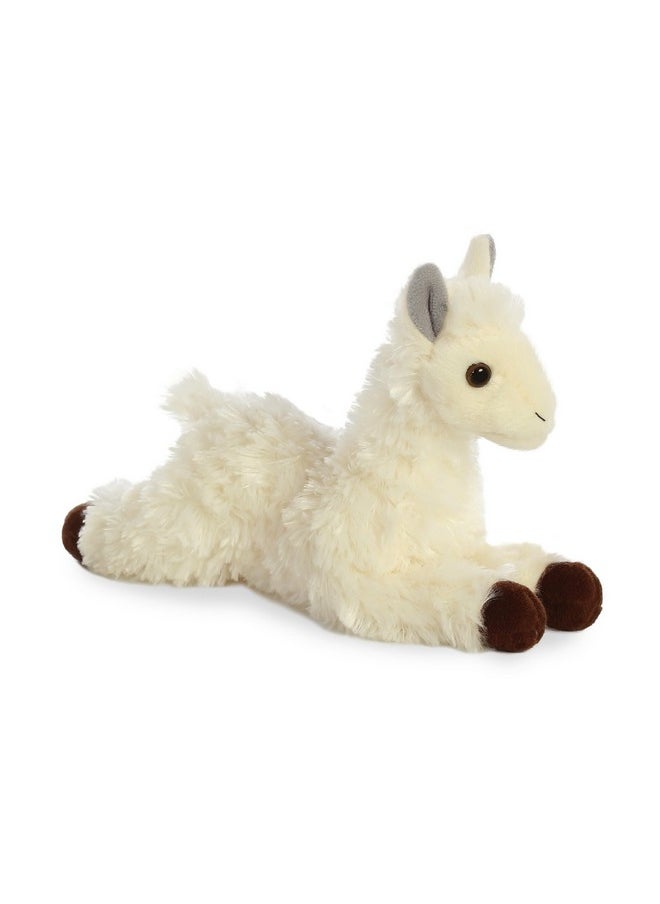 Aurora® Adorable Mini Flopsie™ Llama Stuffed Animal - Playful Ease - Timeless Companions - White 8 Inches