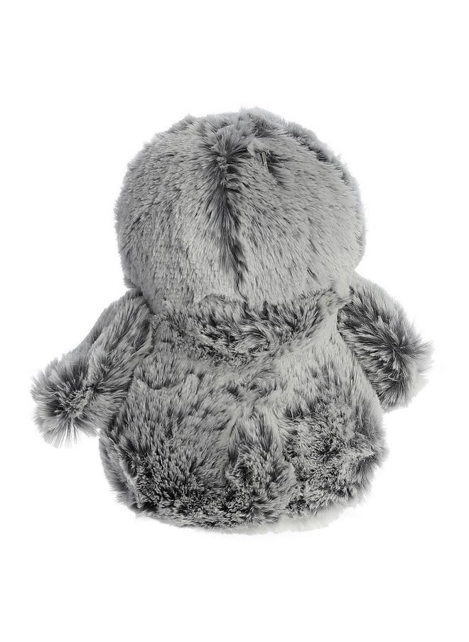 Aurora® Playful Pompom Penguin™ Mini Stuffed Animal - Vibrant Companions - Endless Fun - Gray 6 Inches