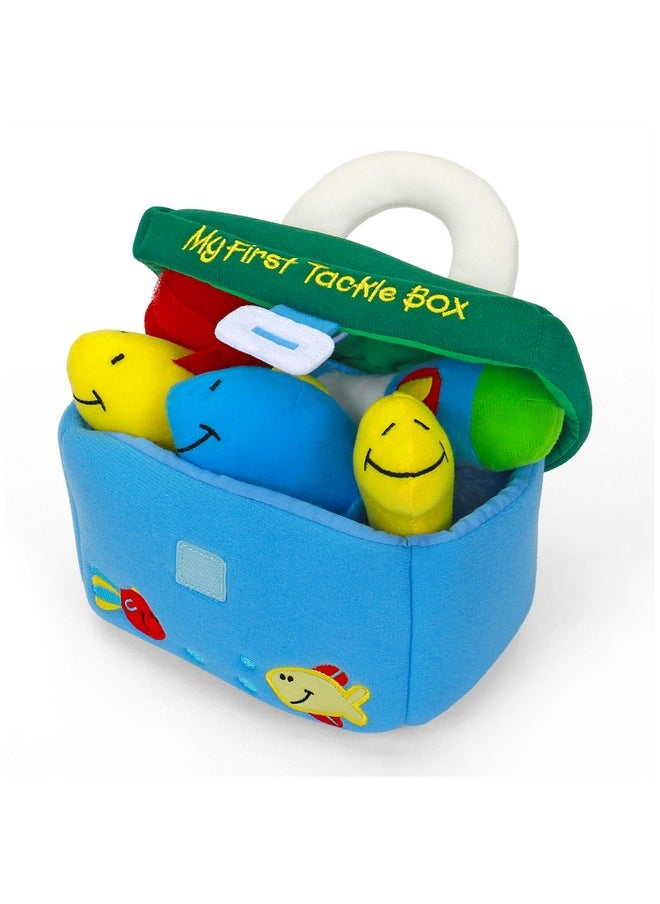 GUND Baby Play Soft Collection, My First Tackle Box 5-Piece Plush Playset with Rattle, Squeaker and Crinkle Plush Toys, Sensory Toy for Babies and Newborns, 8”