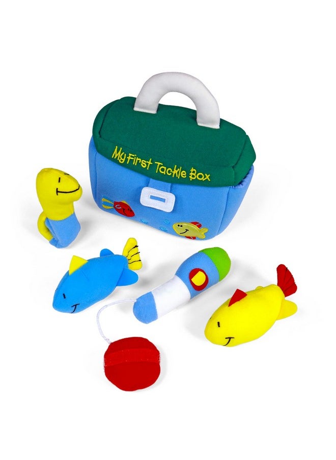 GUND Baby Play Soft Collection, My First Tackle Box 5-Piece Plush Playset with Rattle, Squeaker and Crinkle Plush Toys, Sensory Toy for Babies and Newborns, 8”