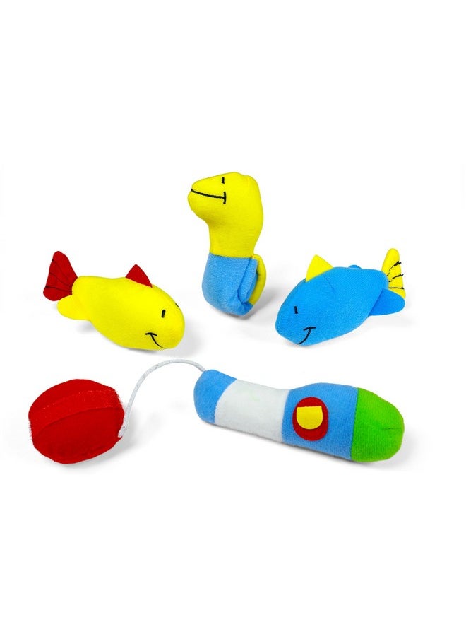 GUND Baby Play Soft Collection, My First Tackle Box 5-Piece Plush Playset with Rattle, Squeaker and Crinkle Plush Toys, Sensory Toy for Babies and Newborns, 8”