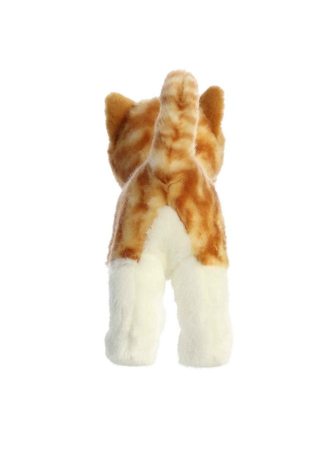 Aurora® Realistic Miyoni® Orange Tabby Cat Stuffed Animal - Lifelike Detail - Cherished Companionship - Orange 10 Inches