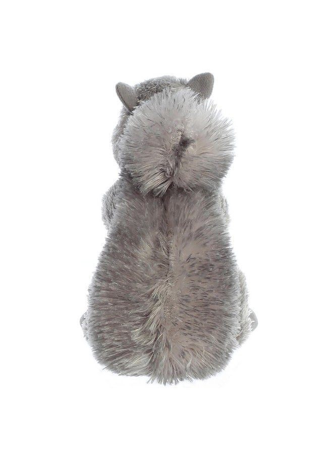 Aurora® Adorable Mini Flopsie™ Nutty™ Stuffed Animal - Playful Ease - Timeless Companions - Gray 8 Inches