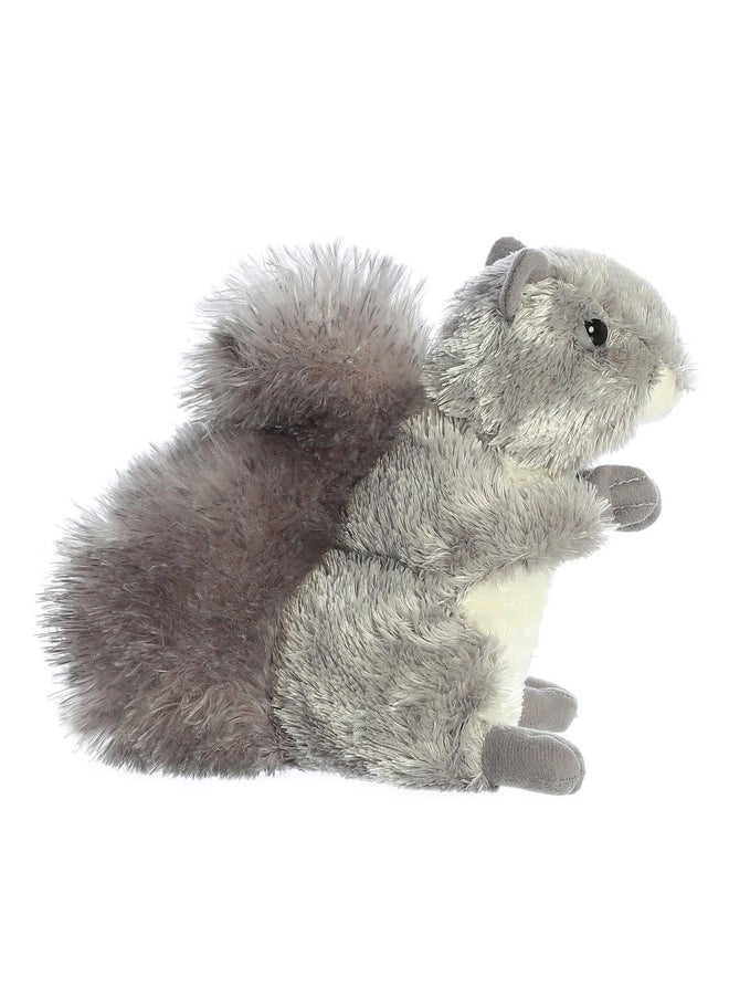 Aurora® Adorable Mini Flopsie™ Nutty™ Stuffed Animal - Playful Ease - Timeless Companions - Gray 8 Inches