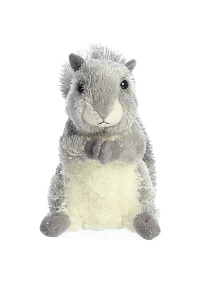 Aurora® Adorable Mini Flopsie™ Nutty™ Stuffed Animal - Playful Ease - Timeless Companions - Gray 8 Inches