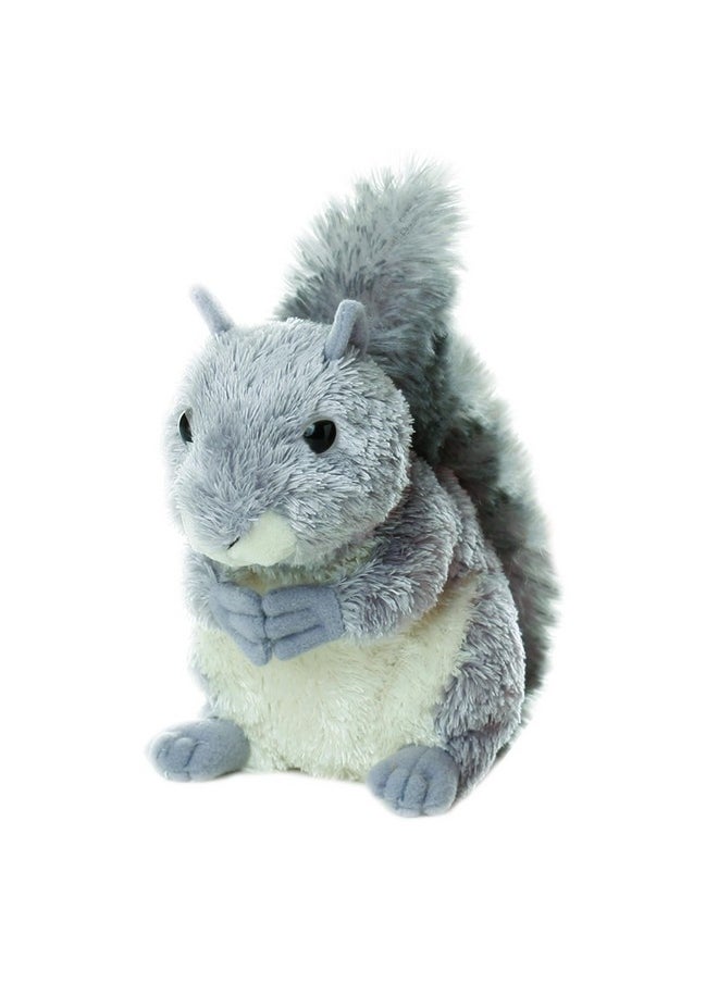 Aurora® Adorable Mini Flopsie™ Nutty™ Stuffed Animal - Playful Ease - Timeless Companions - Gray 8 Inches