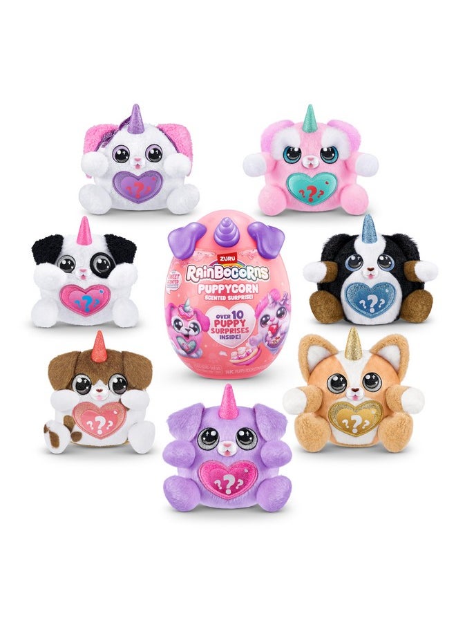 Rainbocorns Puppycorn Poodle Scent Surprise - Surprise Unboxing Soft Toy, Scented Puppy Plush for Girls by ZURU