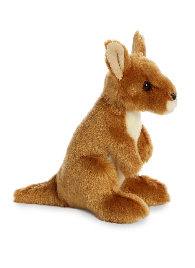 Aurora® Adorable Mini Flopsie™ Kangaroo Stuffed Animal - Playful Ease - Timeless Companions - Brown 8 Inches