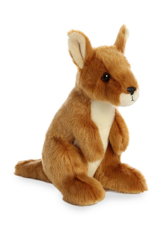 Aurora® Adorable Mini Flopsie™ Kangaroo Stuffed Animal - Playful Ease - Timeless Companions - Brown 8 Inches