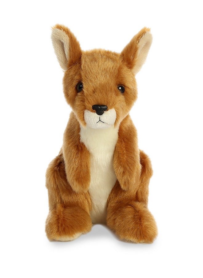 Aurora® Adorable Mini Flopsie™ Kangaroo Stuffed Animal - Playful Ease - Timeless Companions - Brown 8 Inches