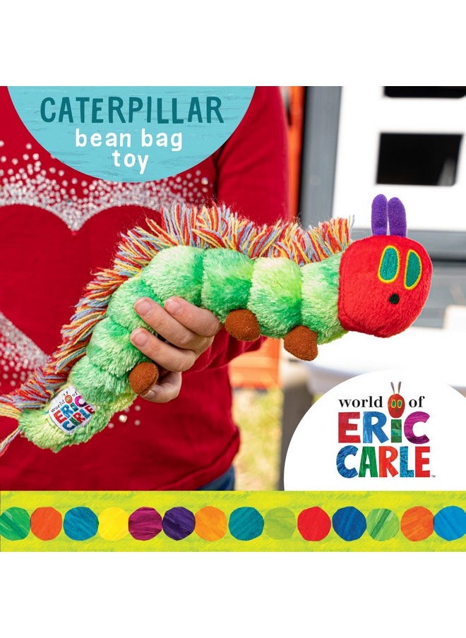 KIDS PREFERRED World of Eric Carle, The Very Hungry Caterpillar Bean Bag Toy, 10 inches