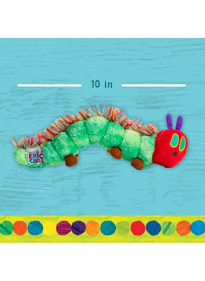KIDS PREFERRED World of Eric Carle, The Very Hungry Caterpillar Bean Bag Toy, 10 inches