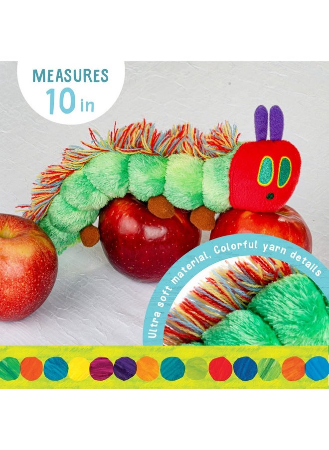 KIDS PREFERRED World of Eric Carle, The Very Hungry Caterpillar Bean Bag Toy, 10 inches