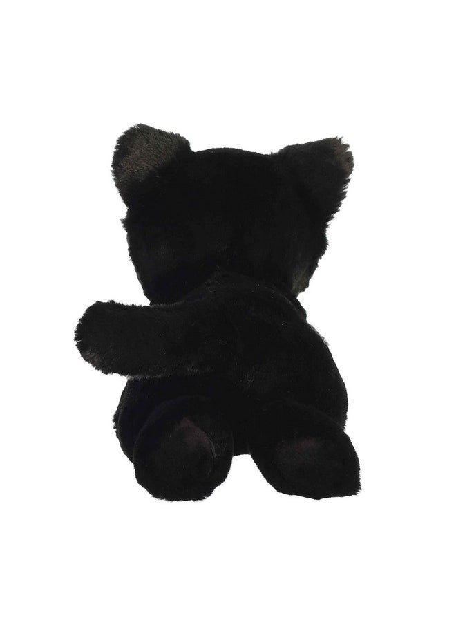 Aurora® Adorable Mini Flopsie™ Twilight Cat™ Stuffed Animal - Playful Ease - Timeless Companions - Black 8 Inches