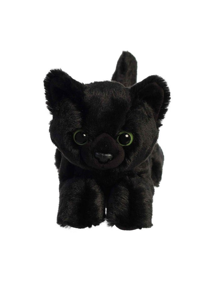 Aurora® Adorable Mini Flopsie™ Twilight Cat™ Stuffed Animal - Playful Ease - Timeless Companions - Black 8 Inches