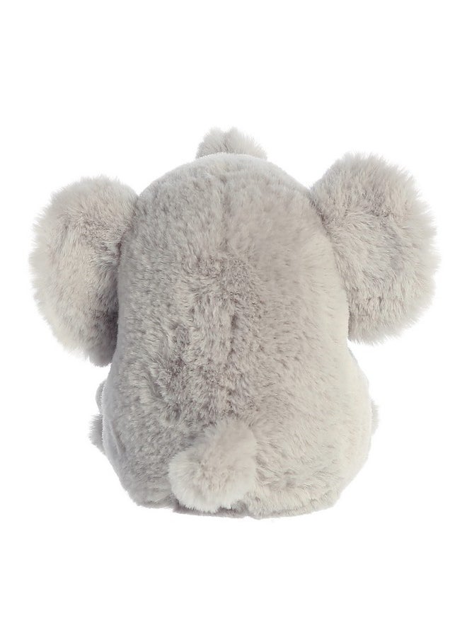 Aurora® Round Rolly Pet™ Trumpeter Elephant™ Stuffed Animal - Adorable Companions - On-The-Go Fun - Gray 5 Inches