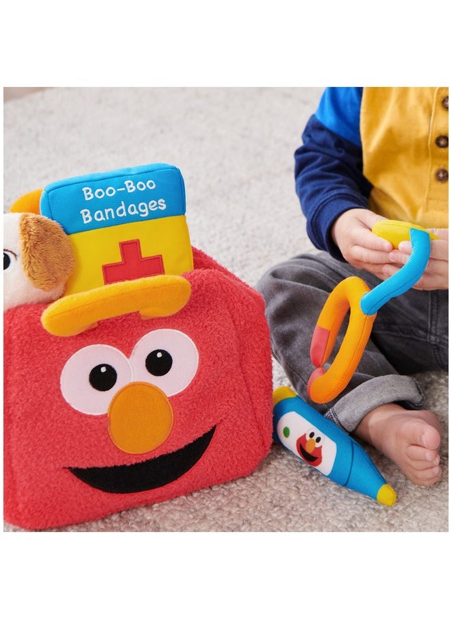 GUND Sesame Street Official Furry Friends Forever Elmo & Tango Checkup Playset, Premium Plush Sensory Playset for Ages 1 & Up, Red, 8”