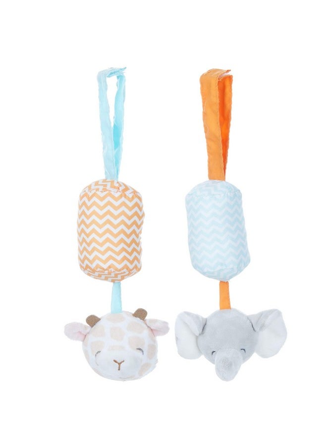 KIDS PREFERRED Carter's Giraffe and Elephant Chime Set for Babies