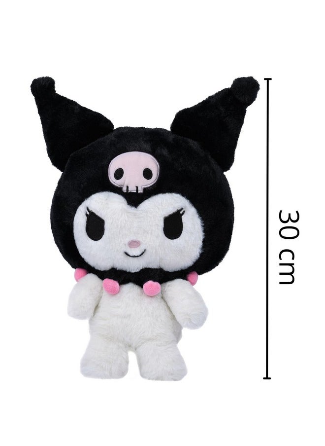 Mirada White Kuromi Plush Toy | Cute and Soft Stuffed Animal for Kids, Girls for Birthdays, Valentine’s Day & Room Decor - 30cm
