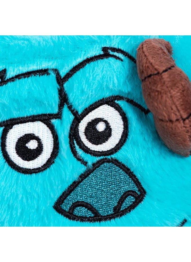 Jay Franco Disney Pixar Monsters Inc James Sullivan - Sully 3D Snuggle Plush Pillow - Super Soft Blue Pillow - Measures 15 Inches
