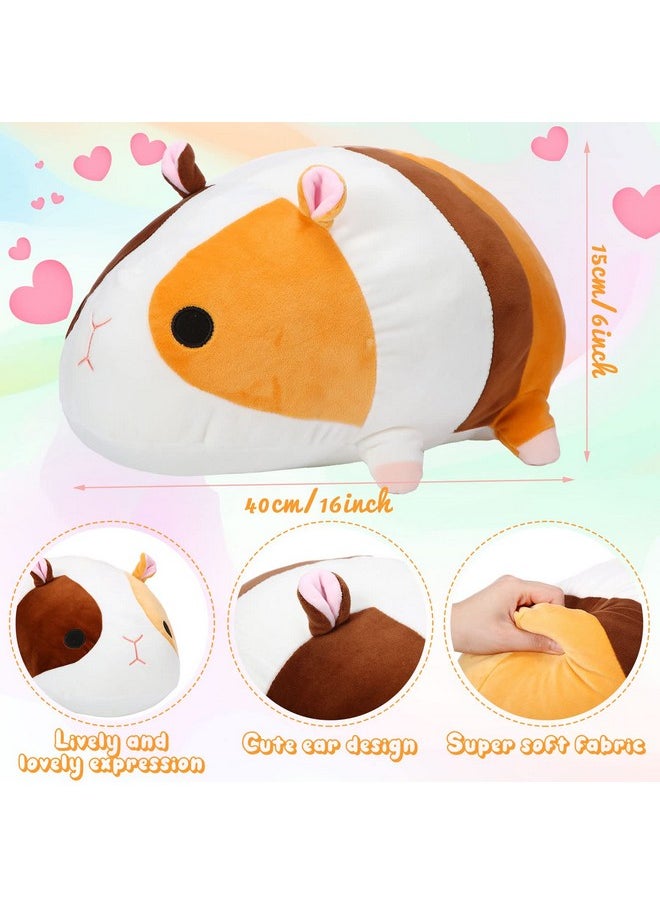Sosation Guinea Pig Stuffed Animal, 16 Inch Plush Doll, Toy Figure, Soft Throw Pillow, Birthday Gift for Relatives Friend Boys Girls