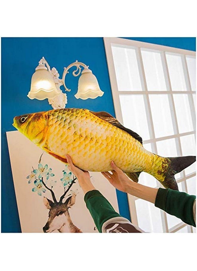 JULAN 3D Giant Soft Fish Cushion Pillow Carp Plush Pillow Stuffed Toy Throw Pillow for Home Decoration Gift Kids Pillow Stuffed Animal Toy (31inch/ 77cm)