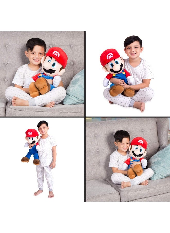 Super Mario Kids Bedding Super Soft Plush Cuddle Pillow Buddy, One Size, By Franco