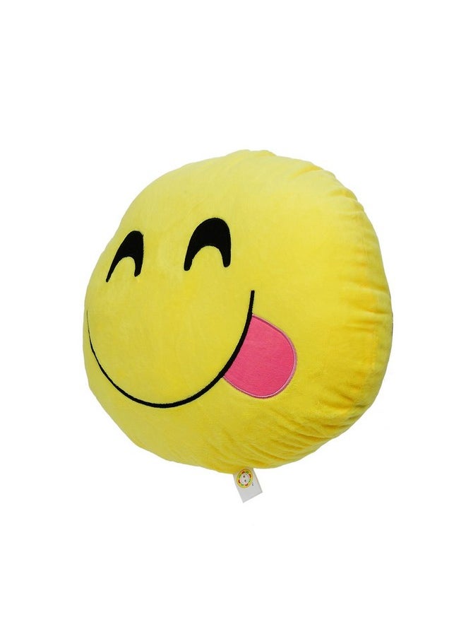 Aarushi Stuffed Soft Yeppy Cushion for Kids Yellow Colour