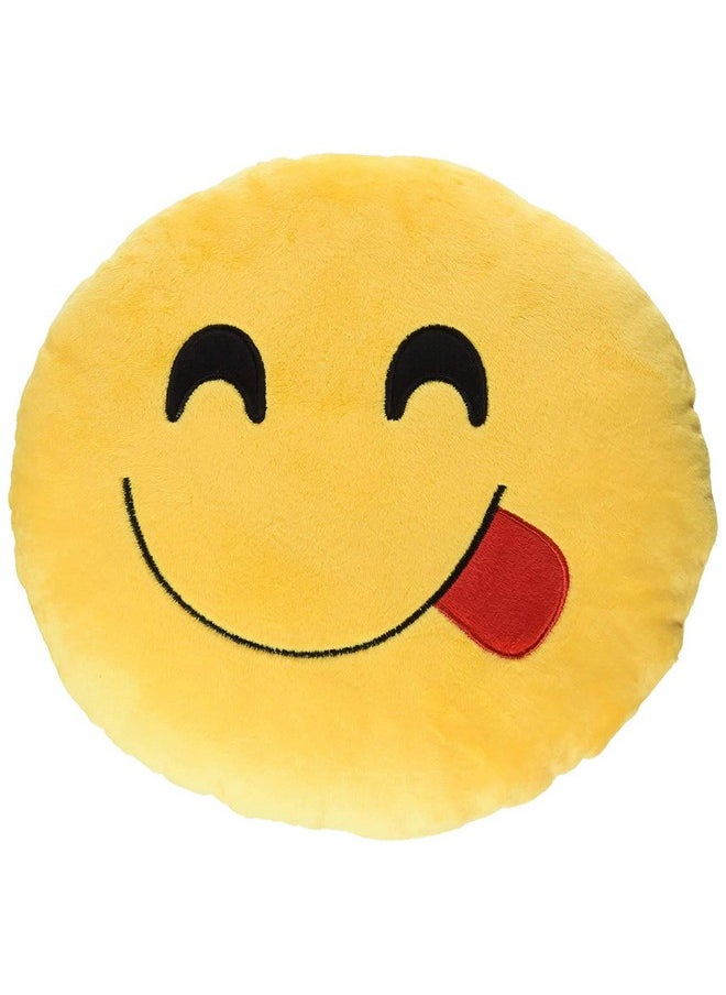 Aarushi Stuffed Soft Yeppy Cushion for Kids Yellow Colour