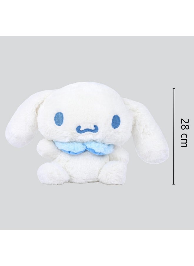 Mirada Cute White Cinnamon Roll Plush Toy | Licensed Stuffed Animal for Kids, Girls | Perfect for Birthdays, Valentine’s Day & Room Decor - 28cm