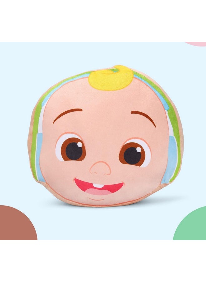 Cocomelon JJ Face Cushion with Headphones - Huggable Pillow for Young Ones