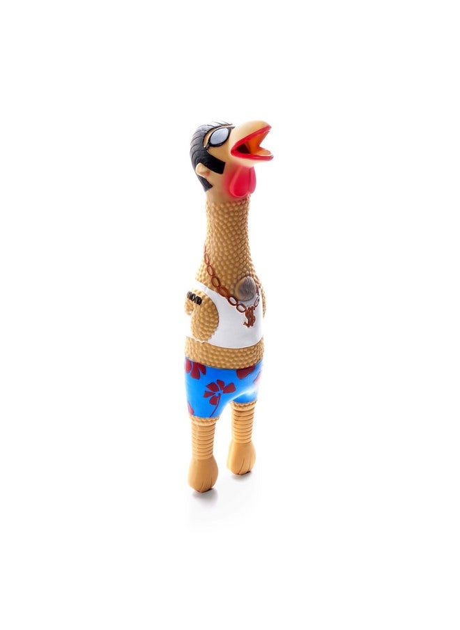 Outward Hound Squawkers Earl Latex Rubber Chicken Interactive Dog Toy, Large