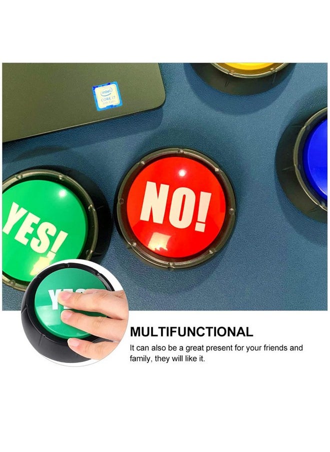 STOBOK Talking Buttons 2Pcs Yes Button and No Button with Sound, Dog Buttons for Communication Answer Buzzers Set Dog Talking Button Set Noise Button Toys Dog Talking Button Set