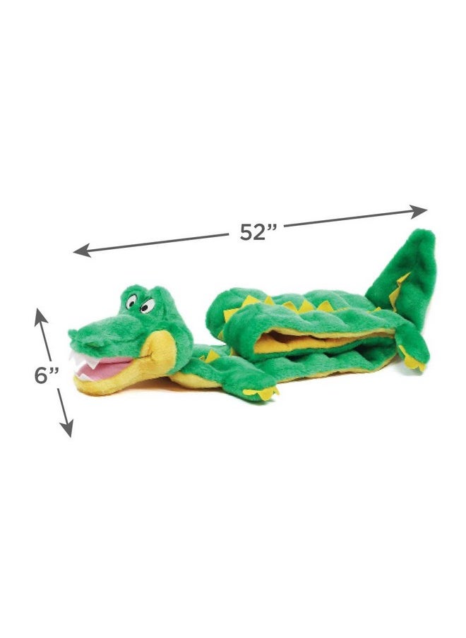 Outward Hound Squeaker Matz Plush Gator Dog Toy, XXL