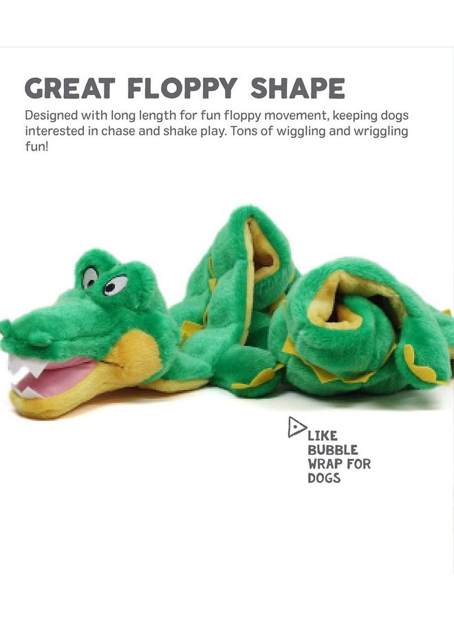 Outward Hound Squeaker Matz Plush Gator Dog Toy, XXL