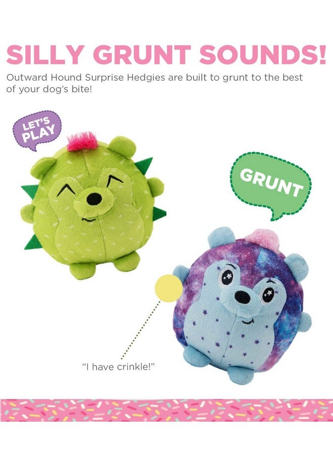 Outward Hound Surprise Hedgies Dog Toys - UNbox and Surprise! Collect All 3 Grunting Hedgies Dog Toys!