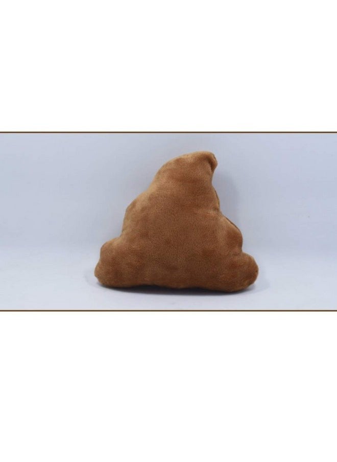 CheeseandU 2Pack Pet Dog Squeak Toy Funny Face Expression Plush Poop Shape Stuffing Squeaking Puppy Playtoy for Small Dogs Puppy