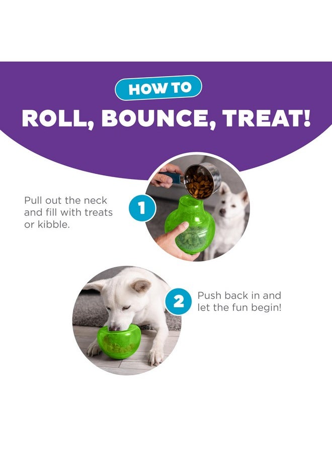 Outward Hound by Planet Dog Snoop Interactive Treat Dispensing Dog Toy, Large, Green